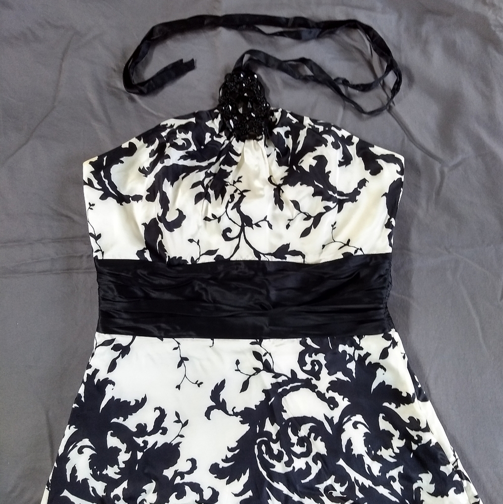 White House Black Market Silk Halter Top Size 2